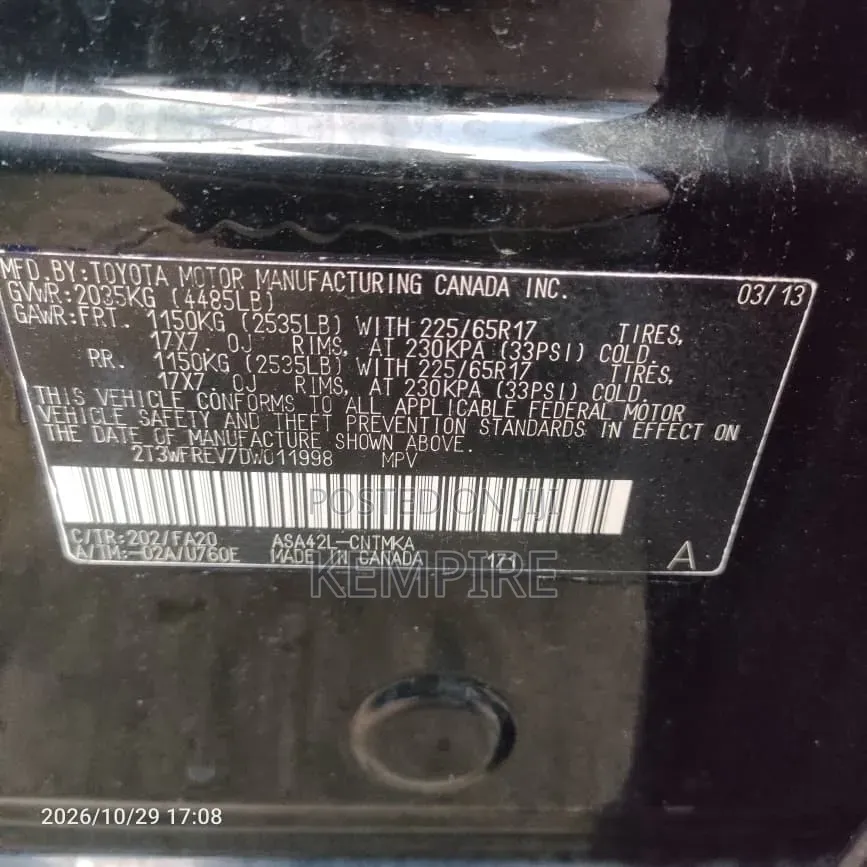 Toyota RAV4 2013 Black