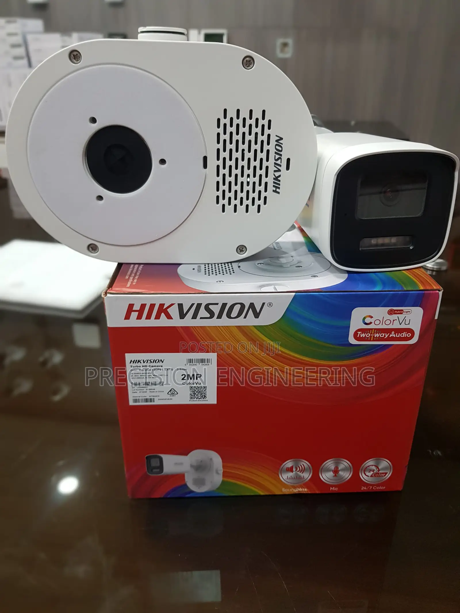 Hikvision 2MP 2-Way Audio Siren ColorVu CCTV Camera DS-2CE13DF0T-LXTS