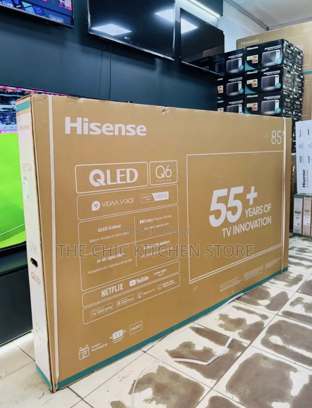 Hisense 85 Inches QLED 4K UHD Smart Television.
