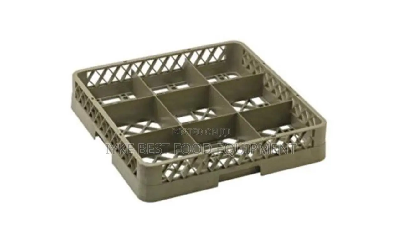9 Compartment Glass Rack