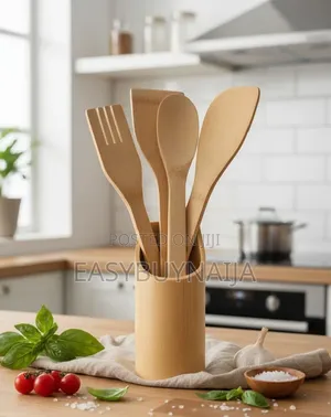 Round Wooden Spatula Set 5in1