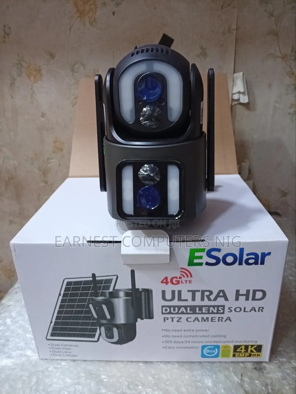 HD Intelligent Solar Energy Dual Lens CCTV Camera