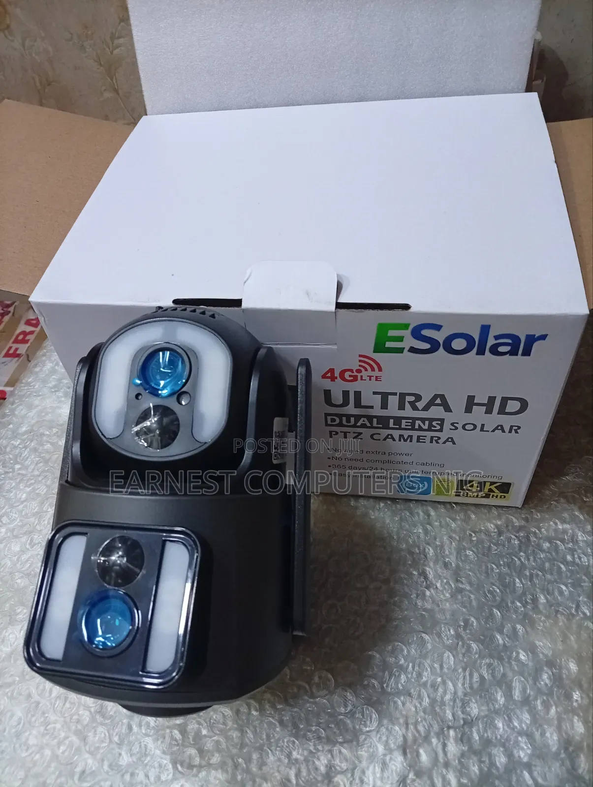 HD Intelligent Solar Energy Dual Lens CCTV Camera