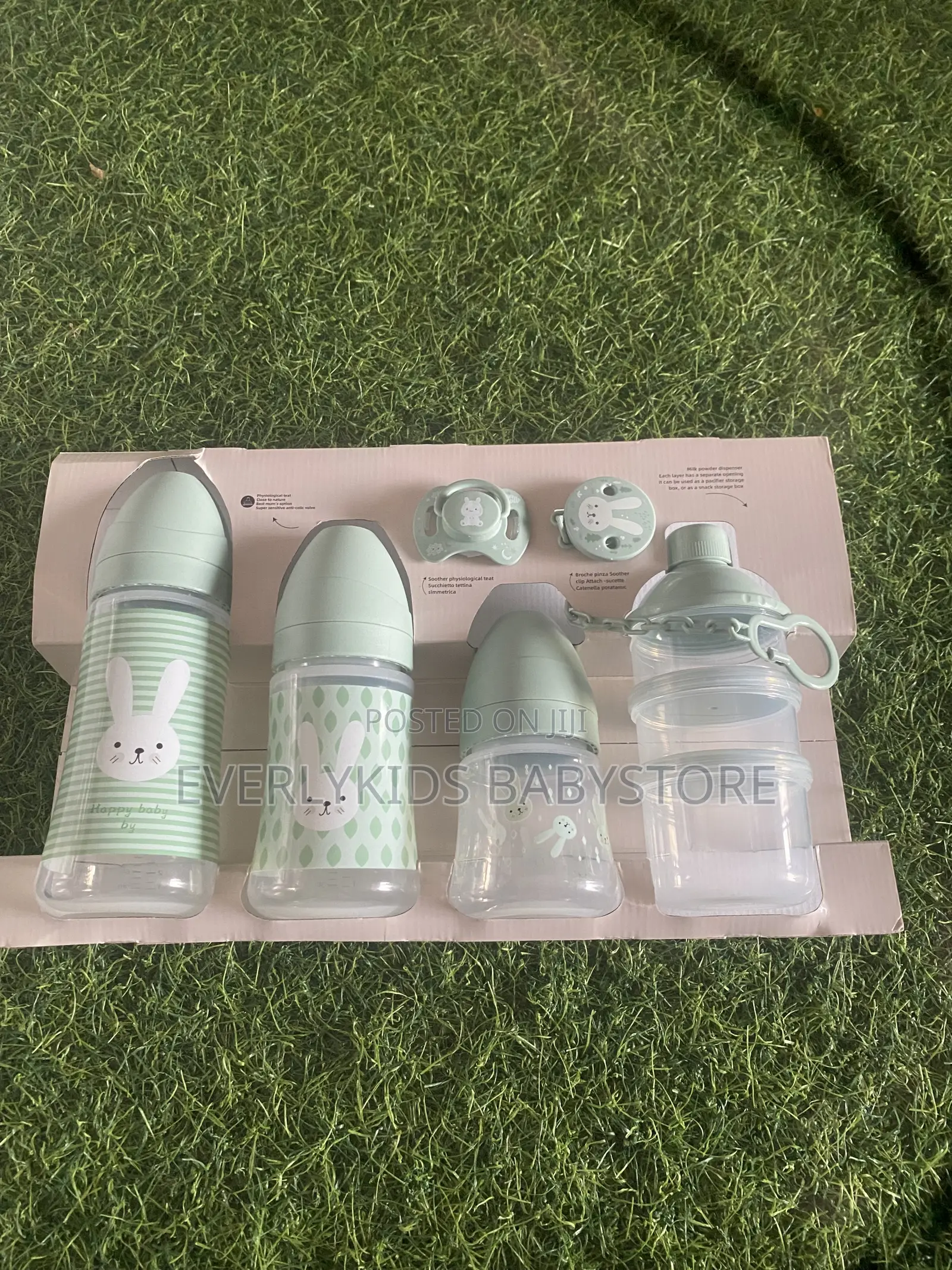 6 in 1 Newborn Baby Feeding Bottle Set With Pacifier & Milk Dispenser