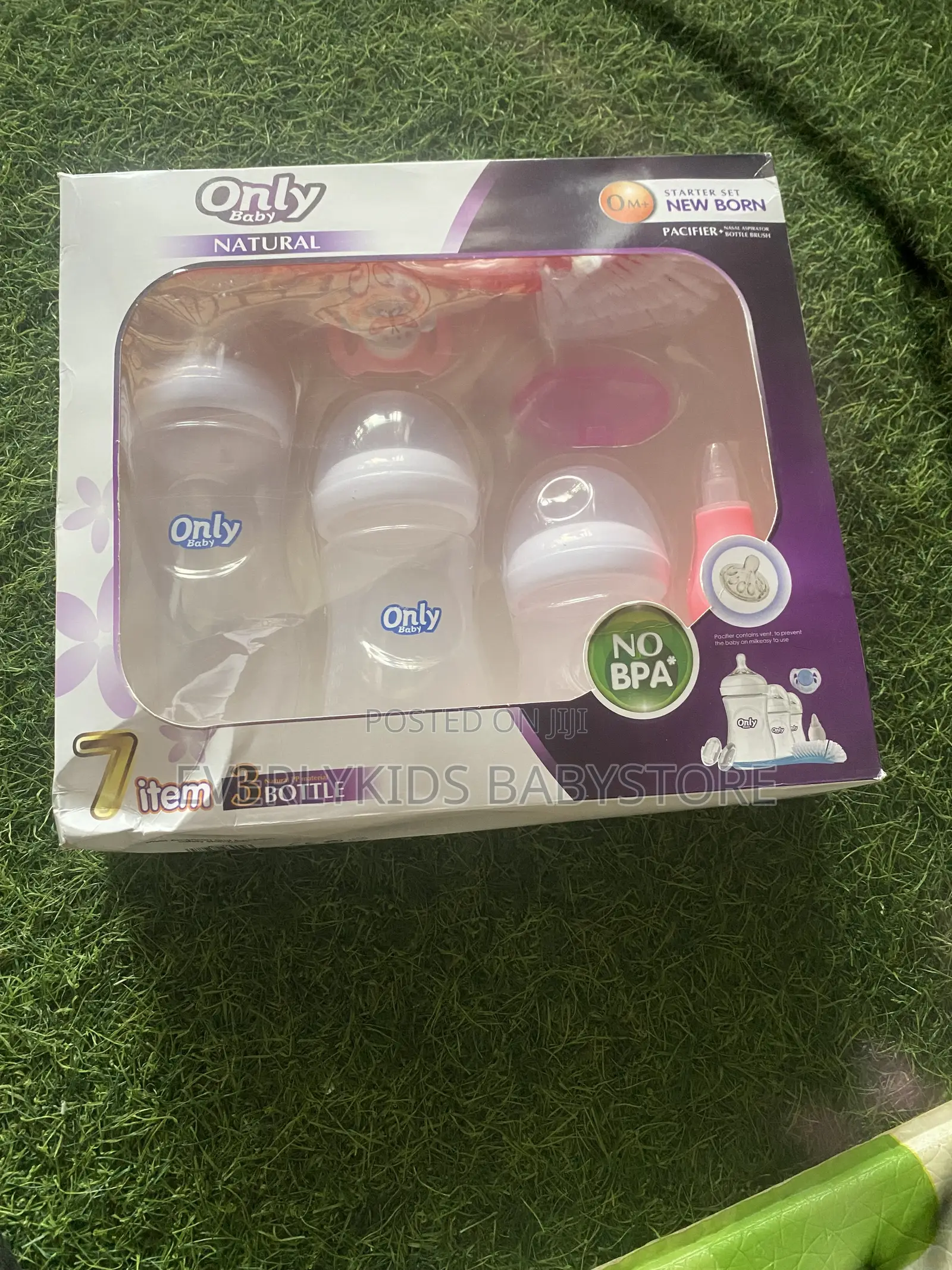 7 in 1 Only Baby Natural Newborn Feeding Bottle Starter Set - BPA Free