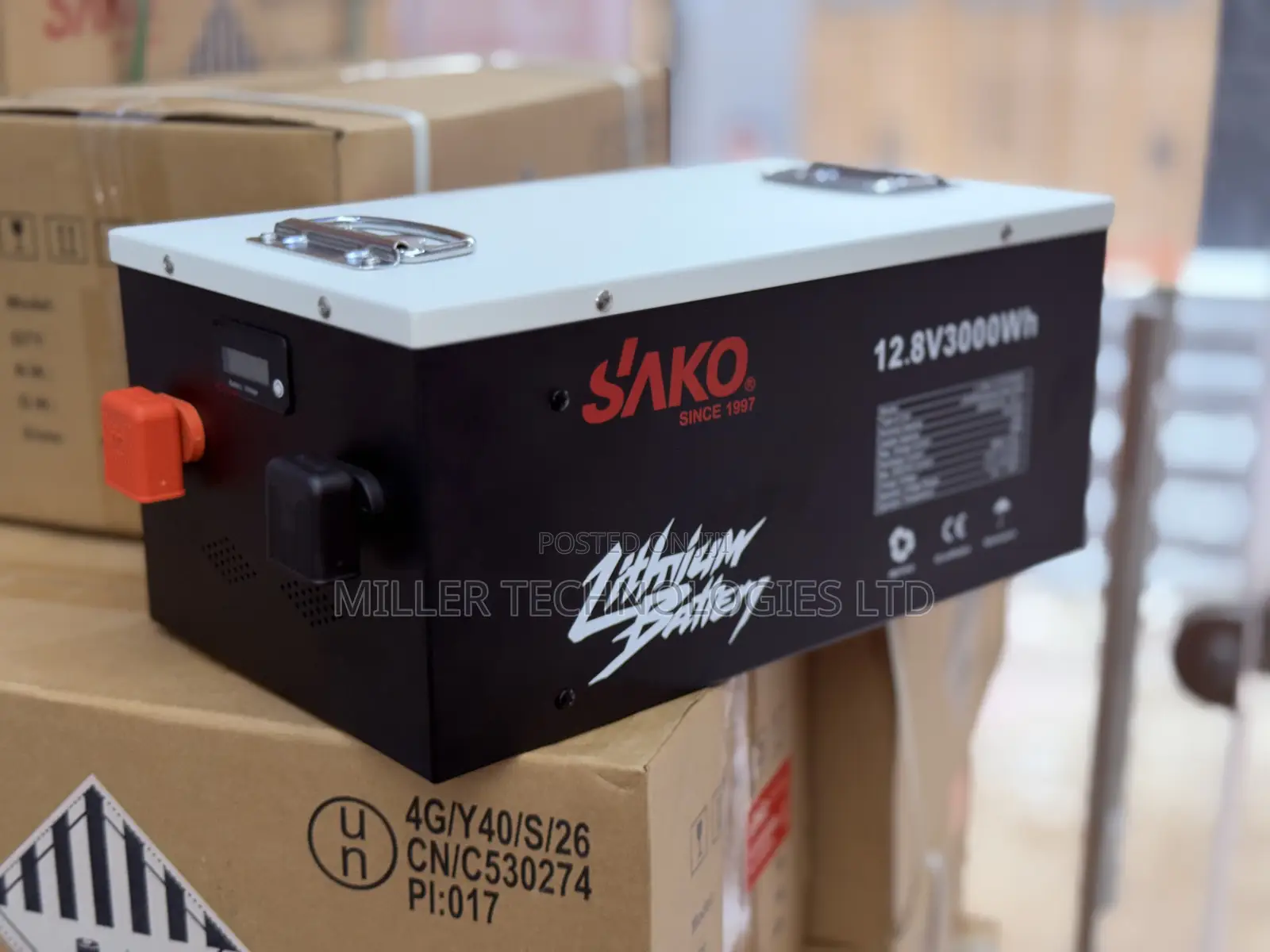 12V SAKO 3kWh Rechargeable Lithium Battery for Solar Systems