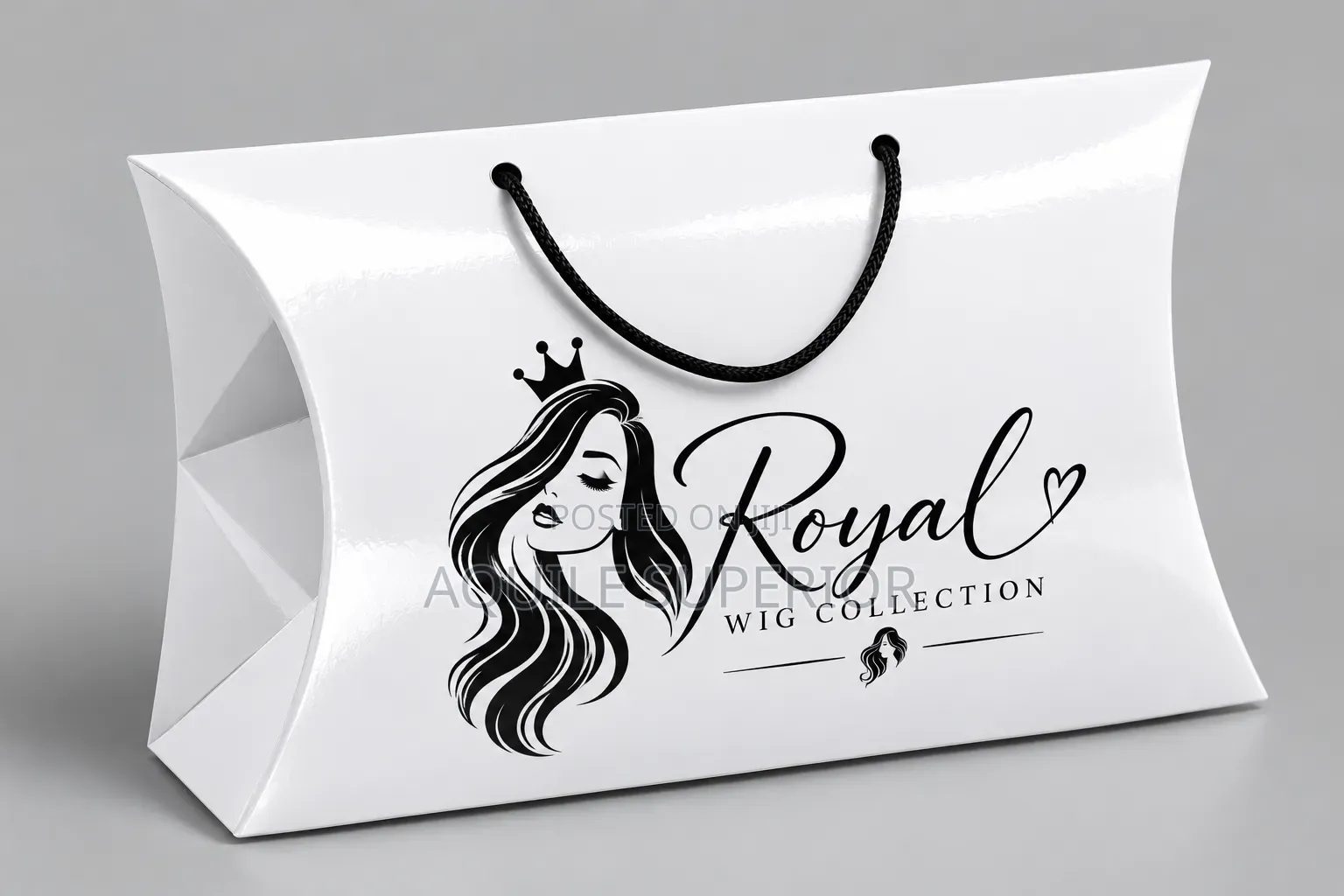 A3 Printed Pillow Bags With Rope Handle for Fashion, Shoes & Malls