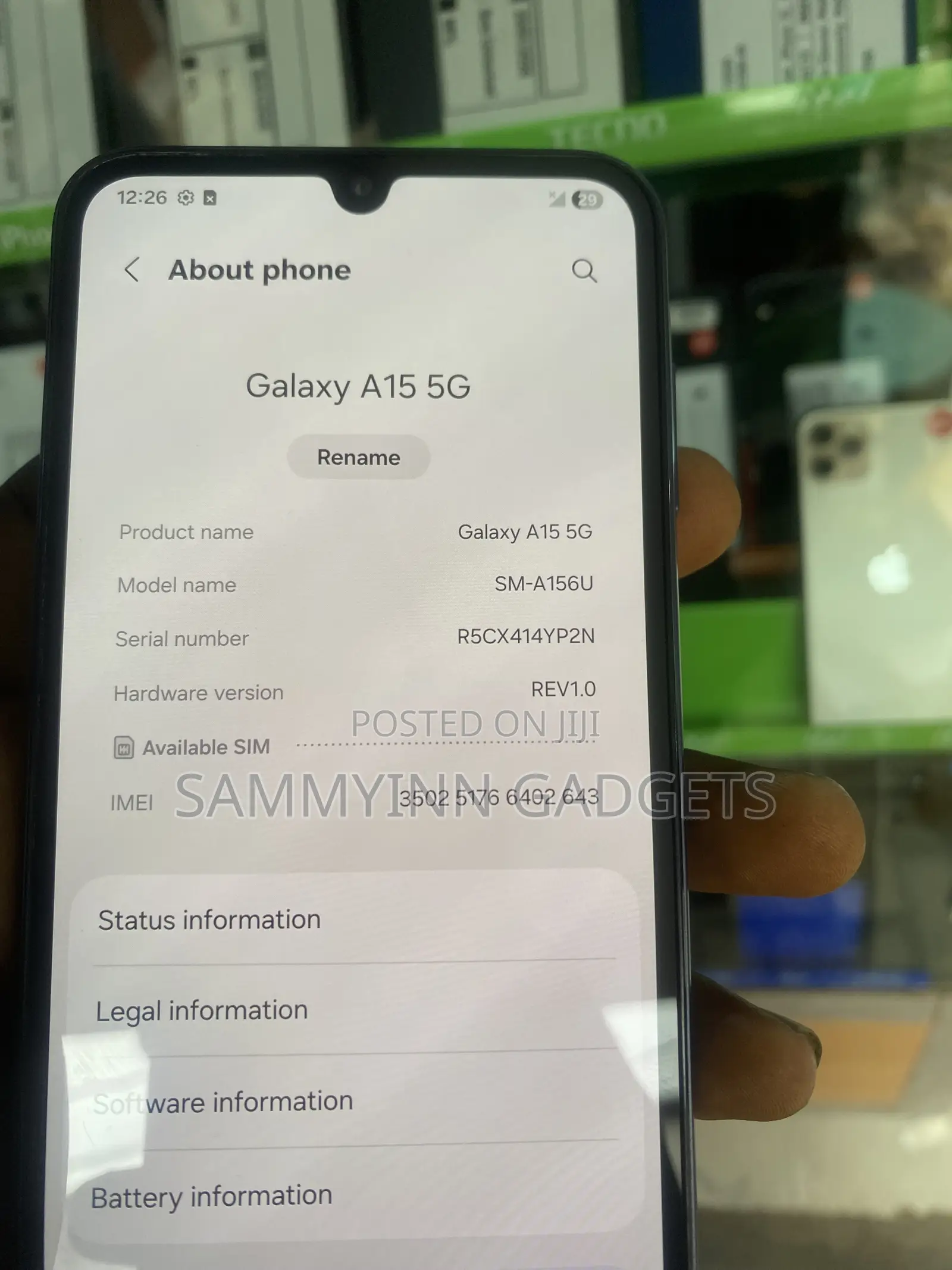 Samsung Galaxy A15 5G 128 GB Black