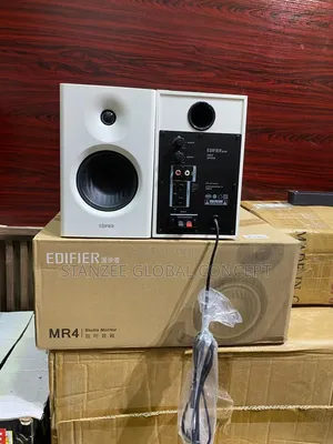 Edifier MR4 Studio Monitor Speakers – White/Black