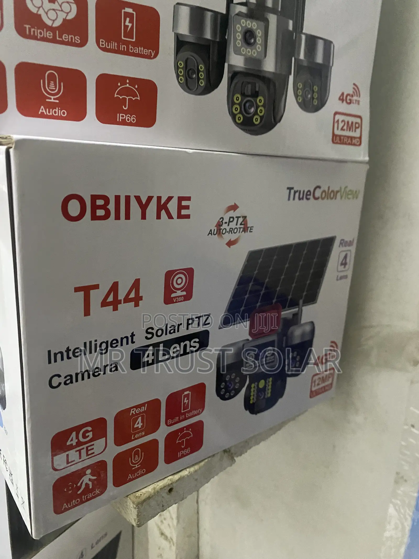 T44 Triple Lens Solar Security Camera