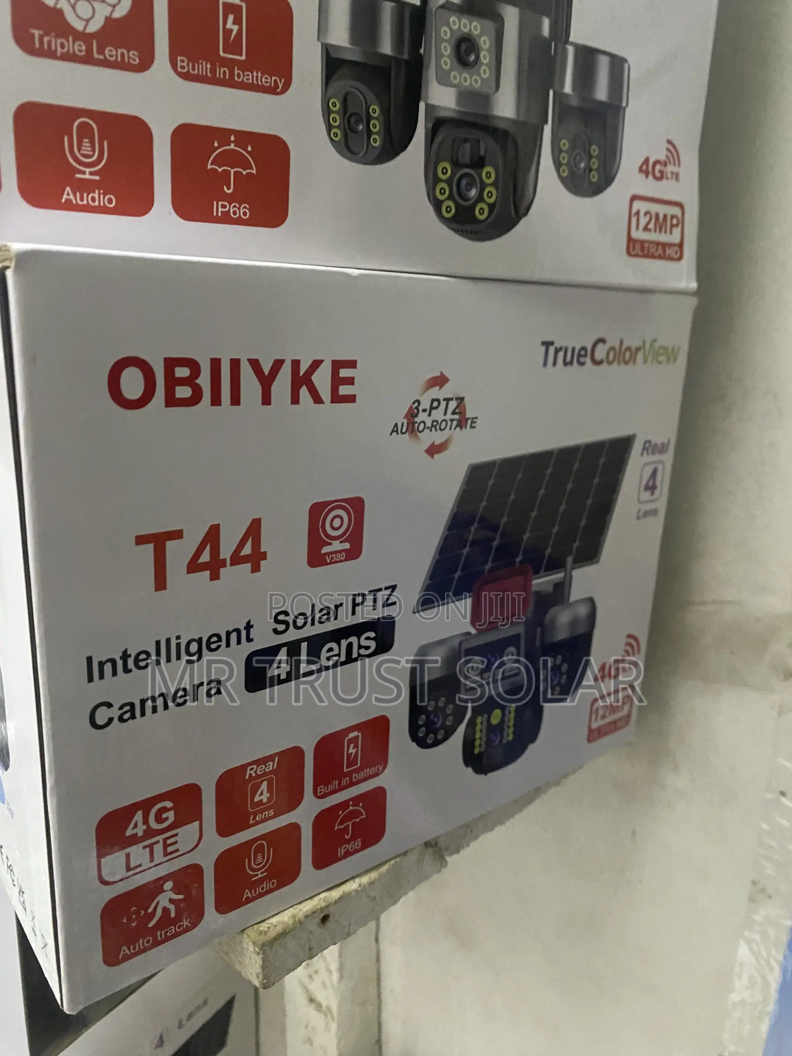 T44 Triple Lens Solar Security Camera