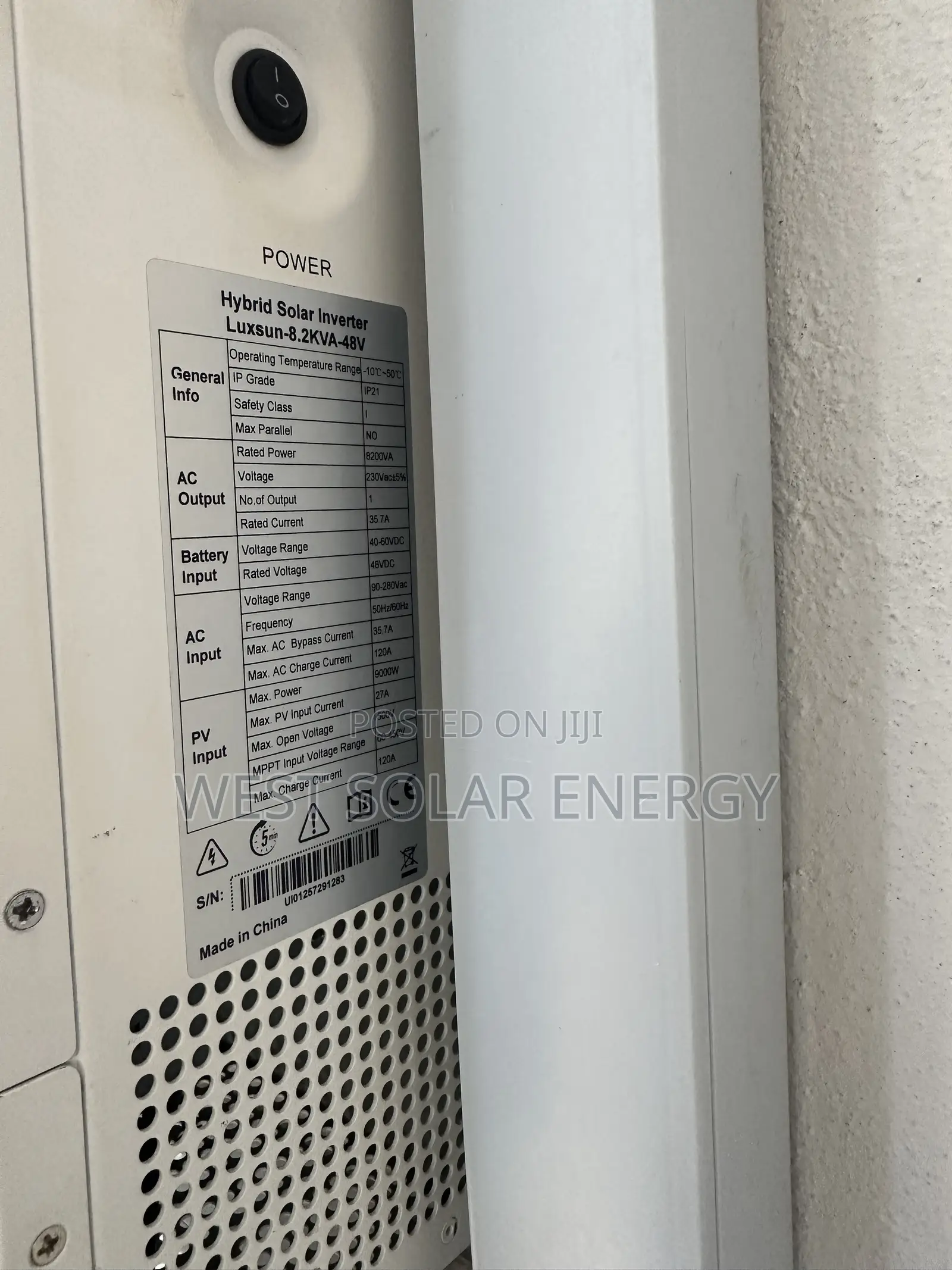 8.2Kva 48V Luxsun Hybrid Solar Inverter