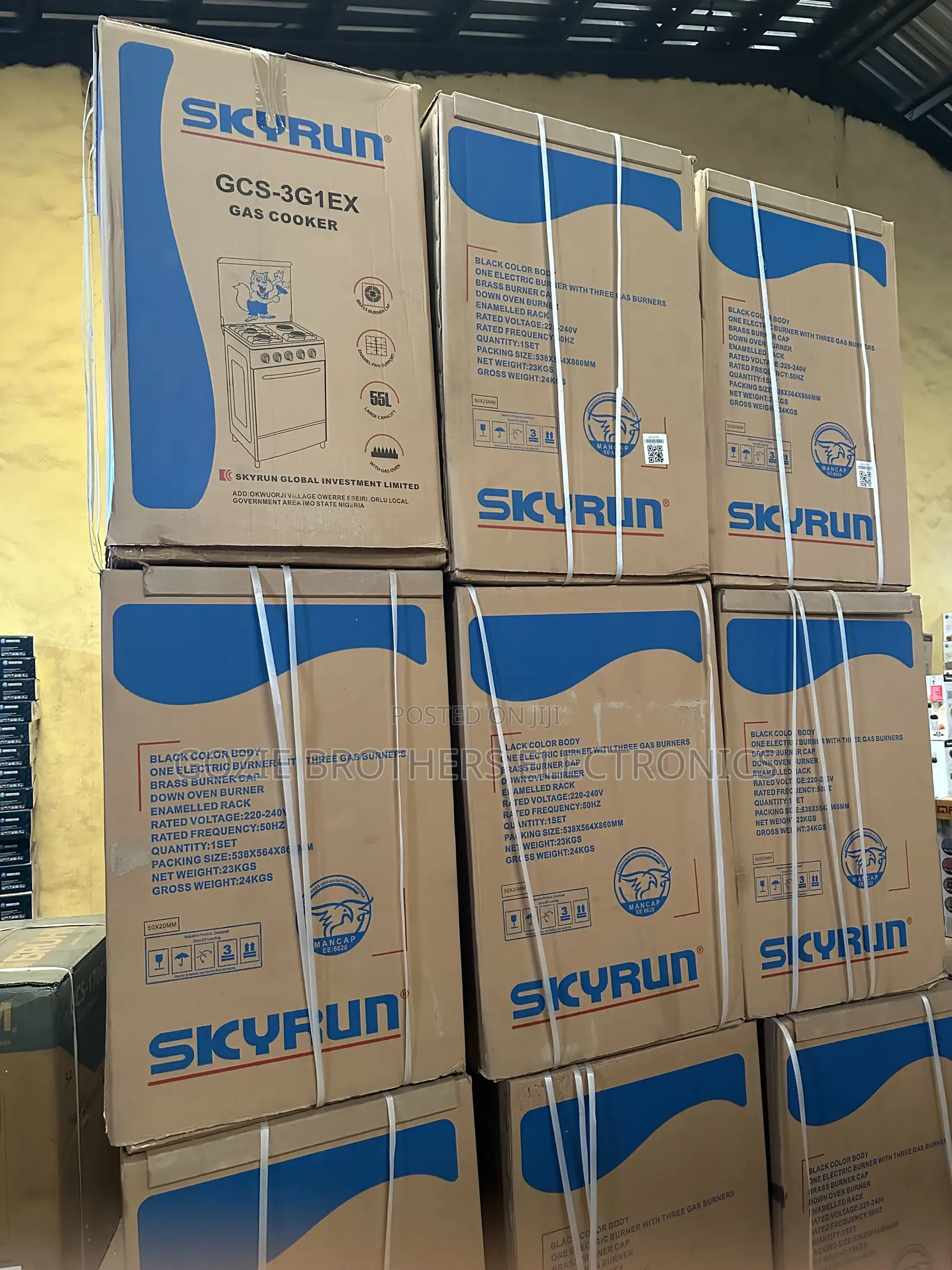 Skyrun Gas Cooker 3Gas 1 Electric
