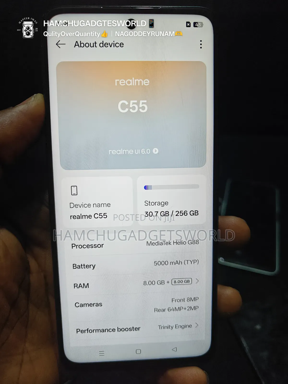 Realme C55 256 GB Black