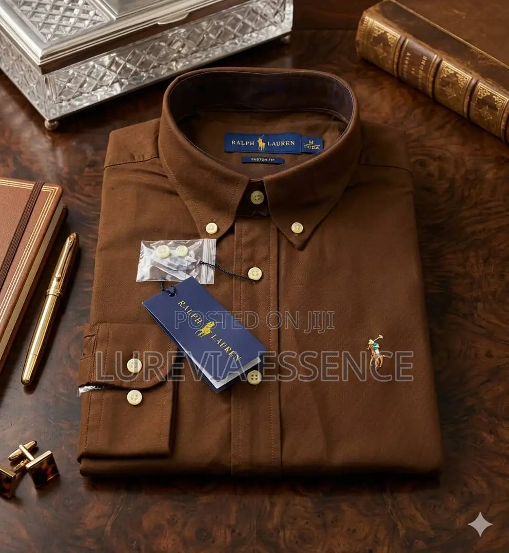 Men's Khaki Long Sleeve Shirt