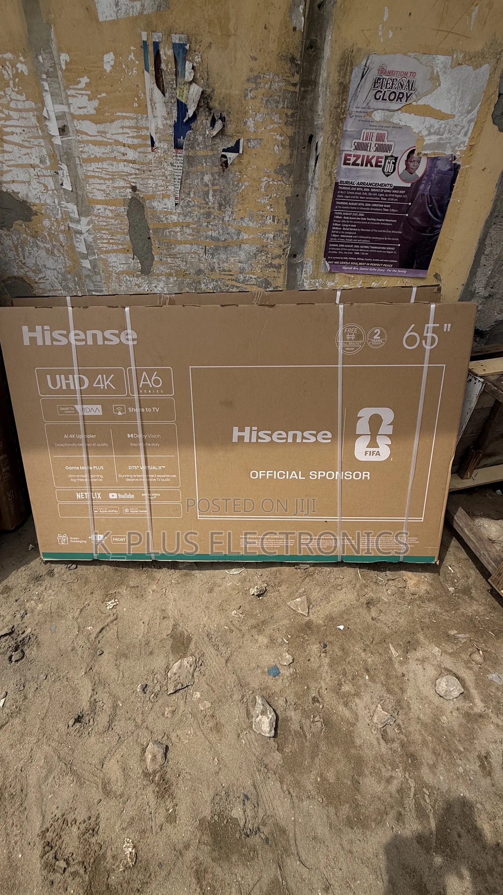 Hisense 65inches Smart Led Television 65A6N