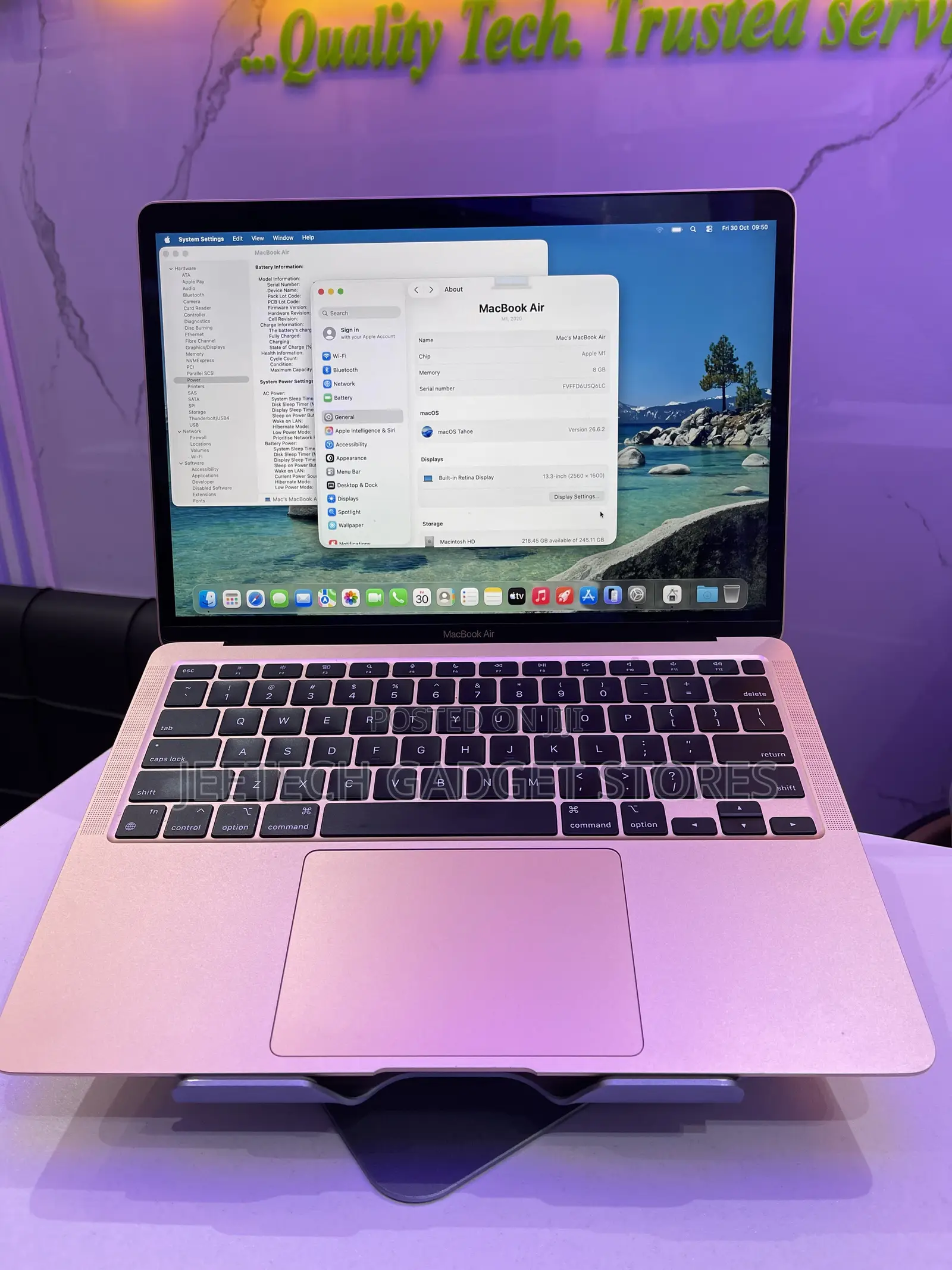 Laptop Apple MacBook Air 2020 M1 8GB Apple M1 SSD 256GB