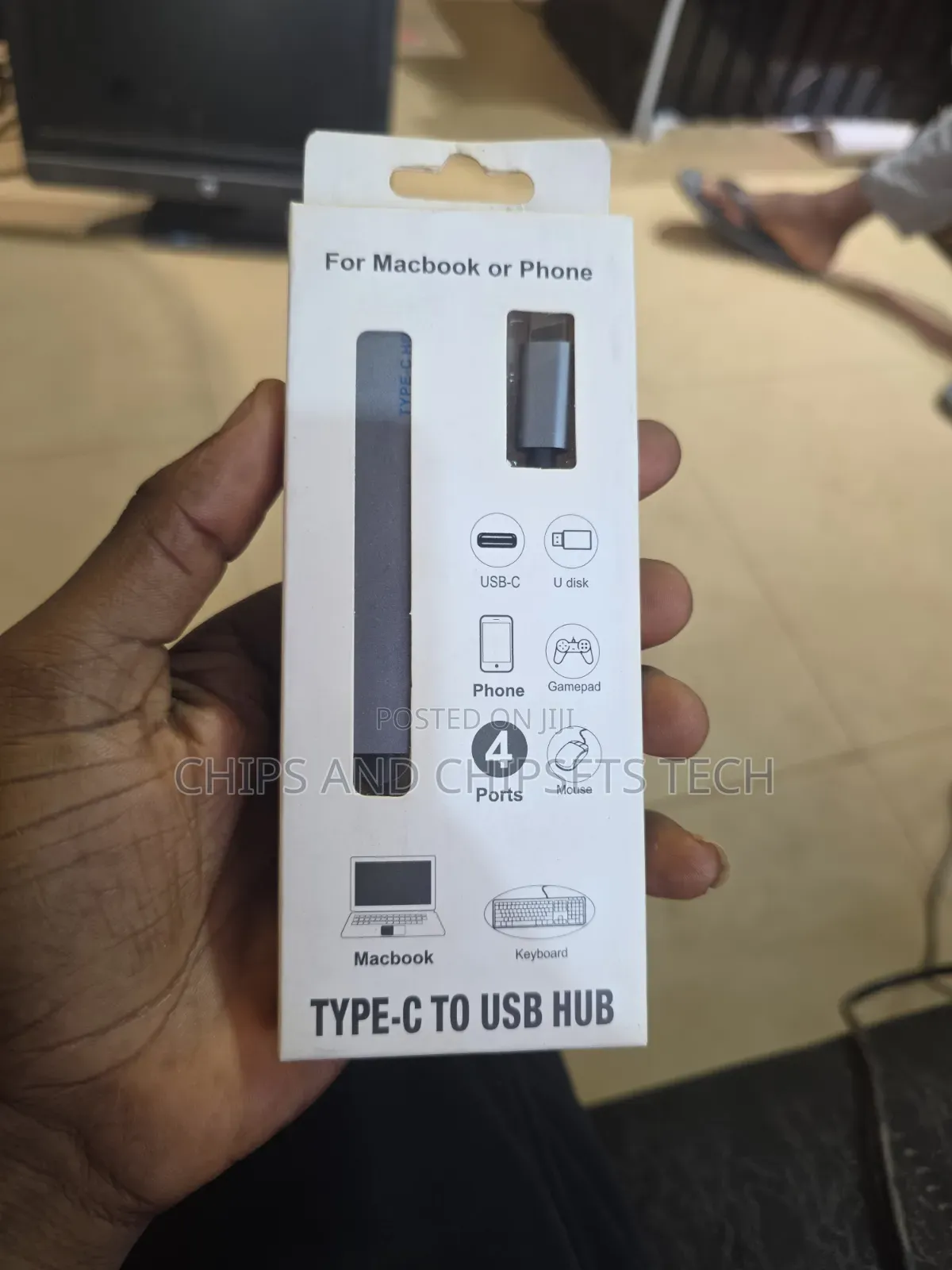 Type C USB Hubs for MacBook, HP, Dell Laptops