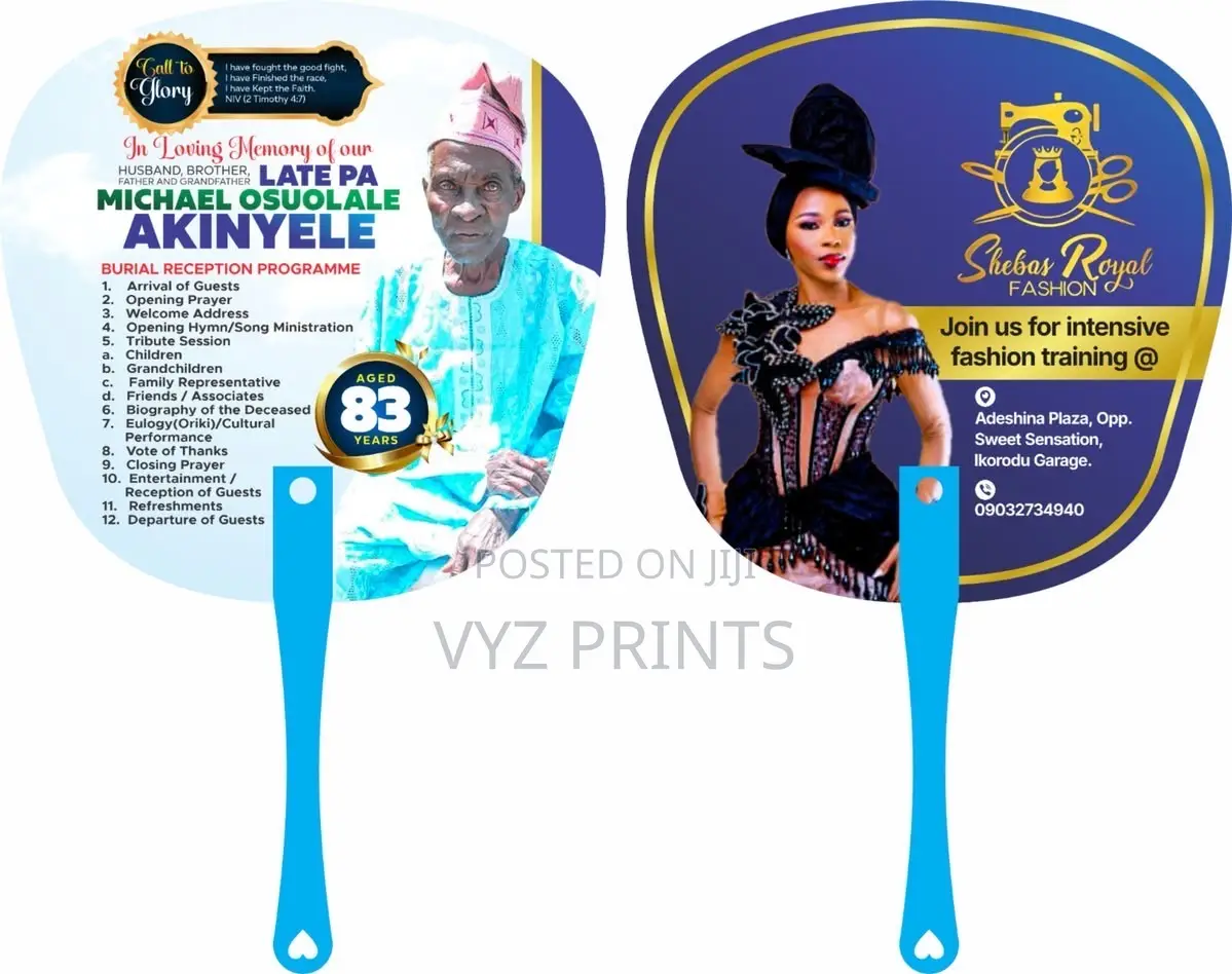 Custom Hand Fan Printing in Nigeria for Every Occasion