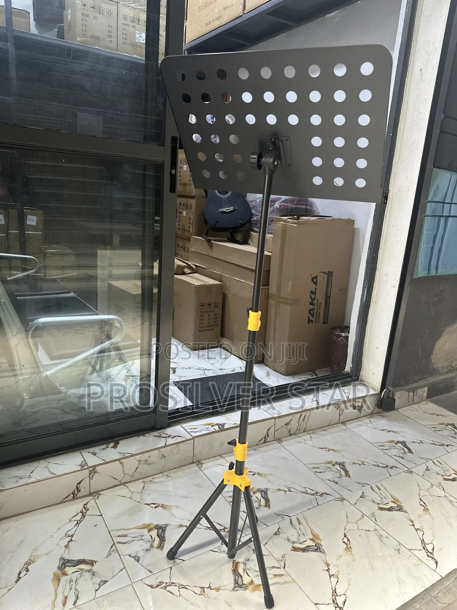 Professional Adjustable Music Stand With Tripod Base