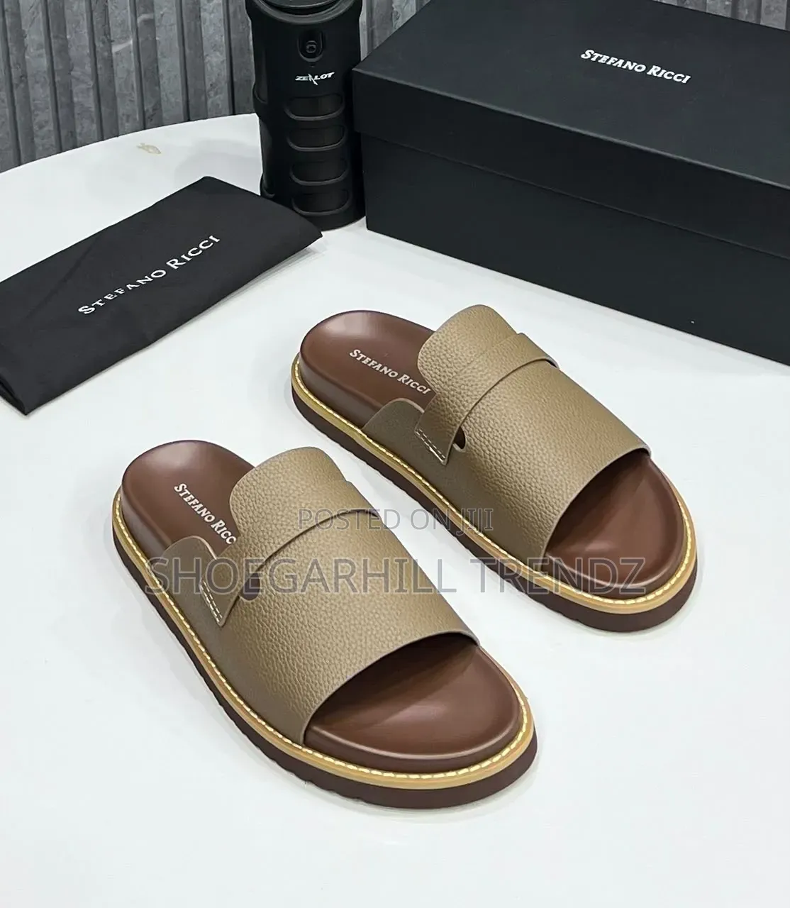 Stefano Rici Covered Palm Slippers