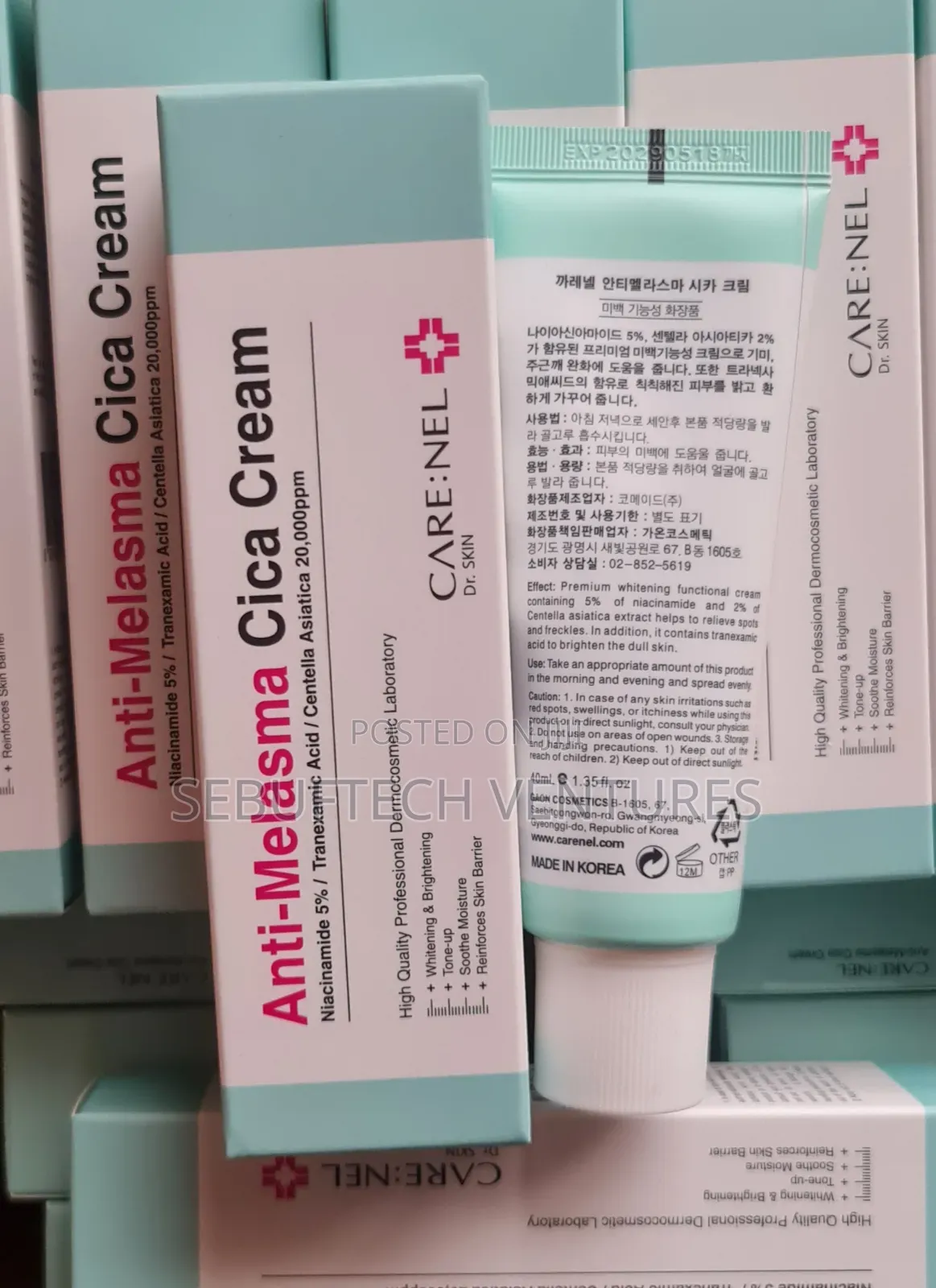 CARE:NEL Anti-Melasma Cica Cream - 40ml