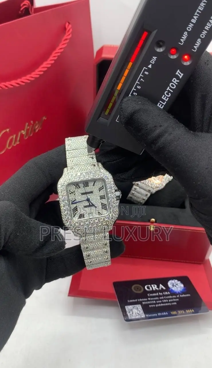 VVS Moissanite Cartier Wristwatch