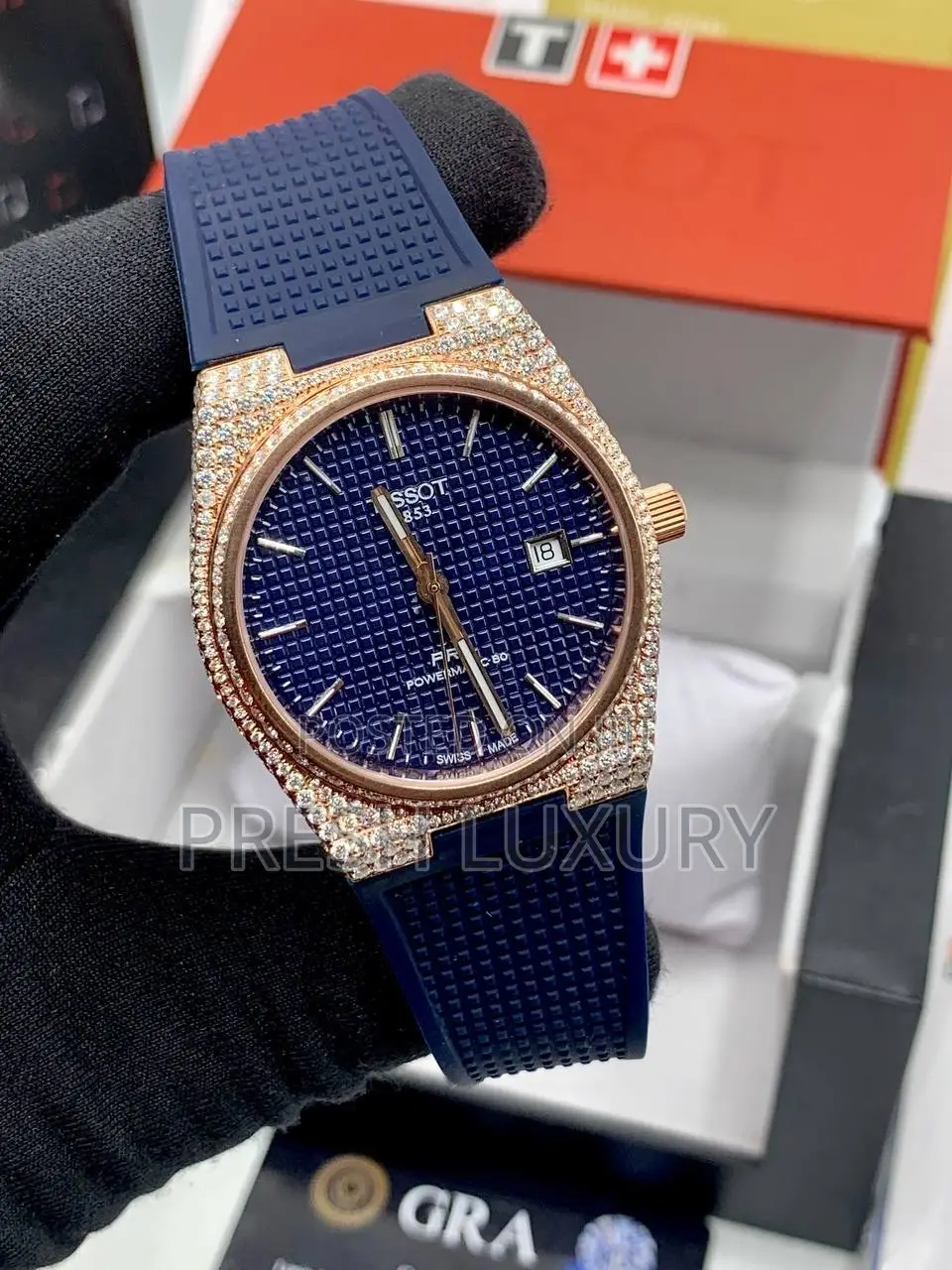 100% BussDown VVS Moissanite Tissot Wristwatch