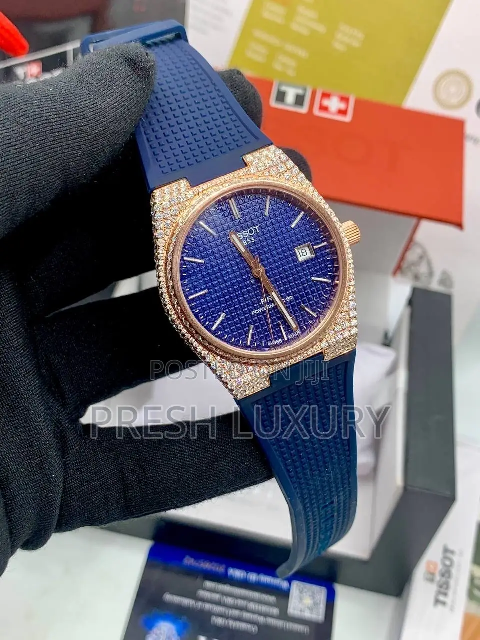 100% BussDown VVS Moissanite Tissot Wristwatch