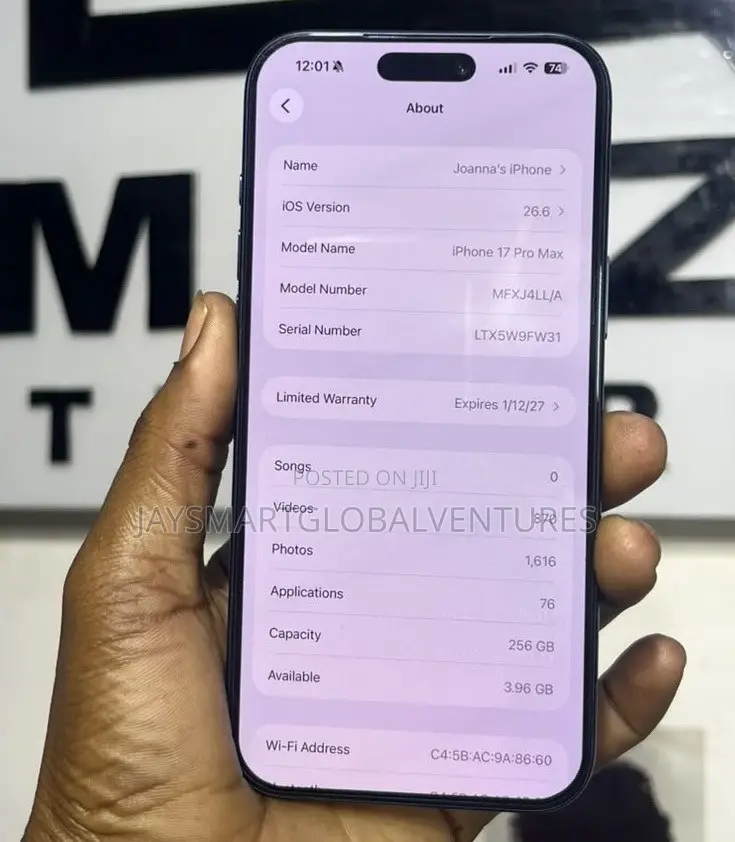 Apple iPhone 17 Pro Max 256 GB Purple