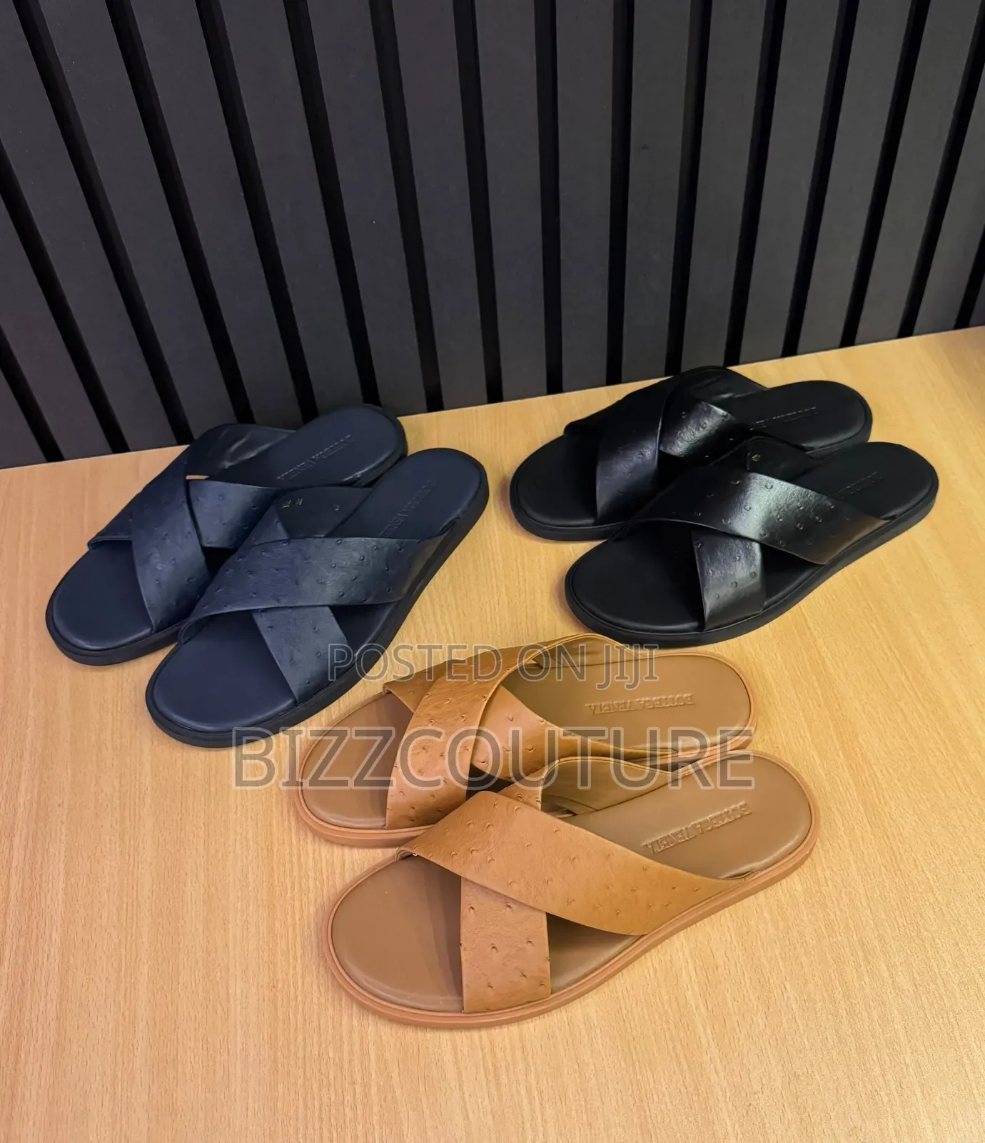 Original Bottega Veneta Men's Slippers 100% Authentic Guaranteed