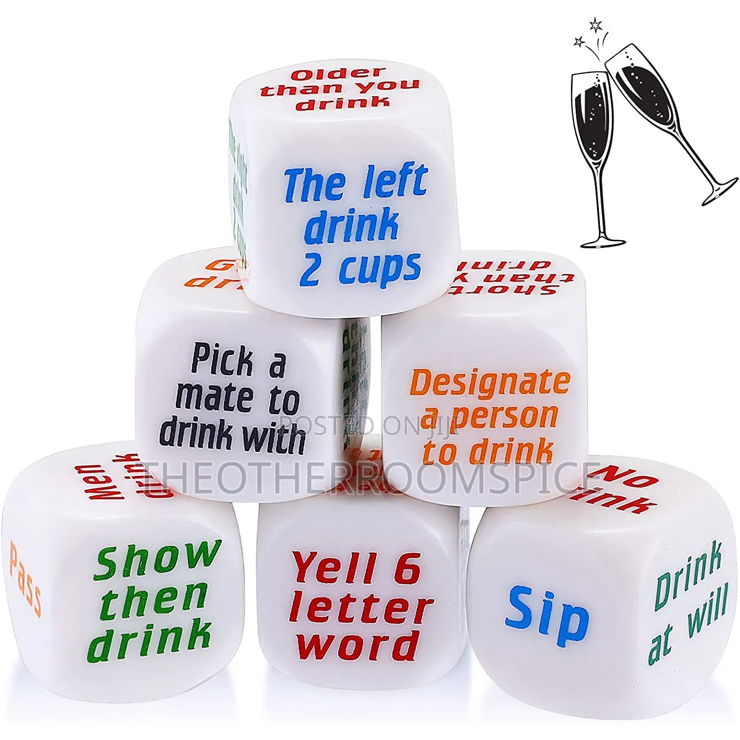 Adult Party Club 6pc & 1pc Drinking Dice Game