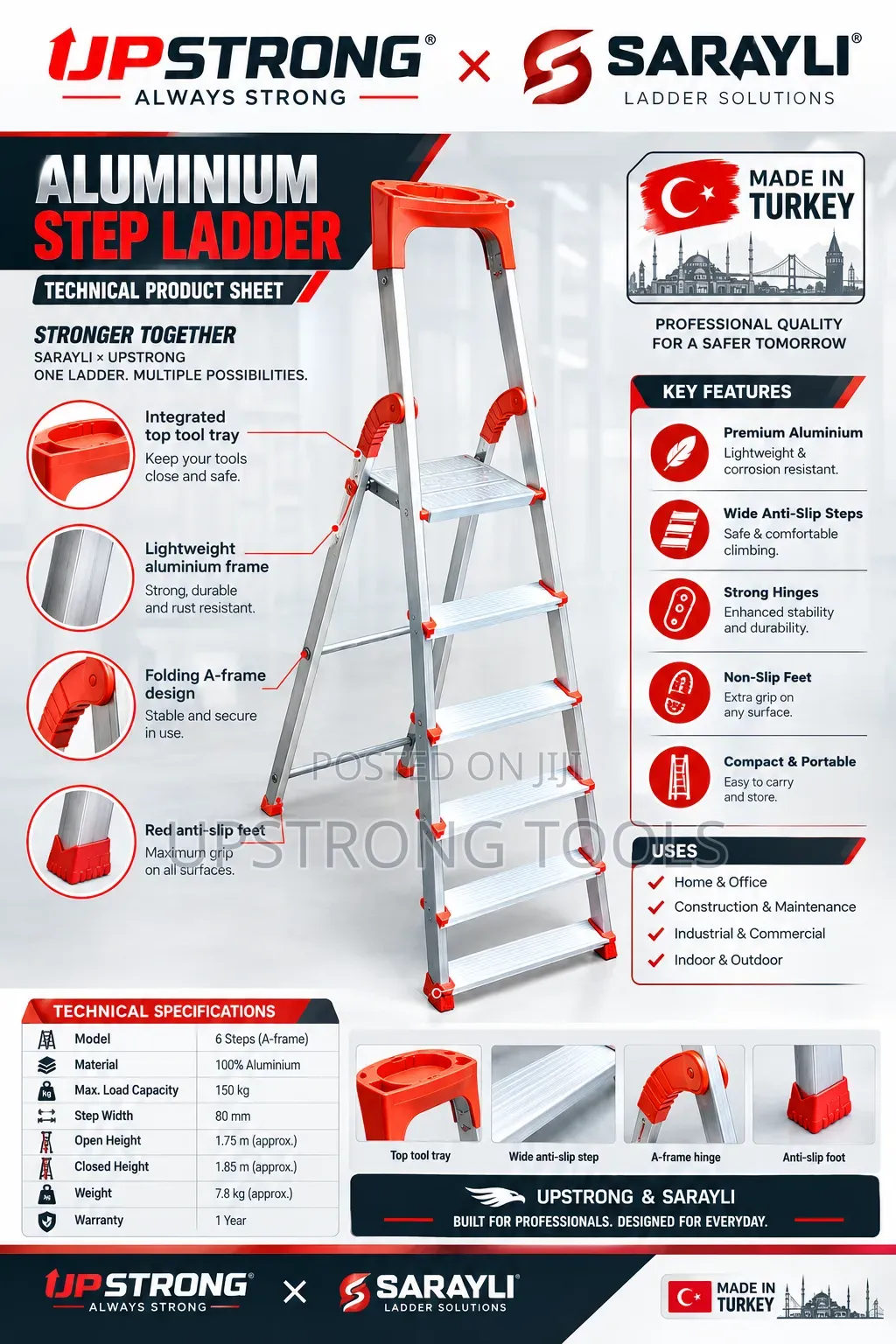Aluminium 6 Steps Ladder