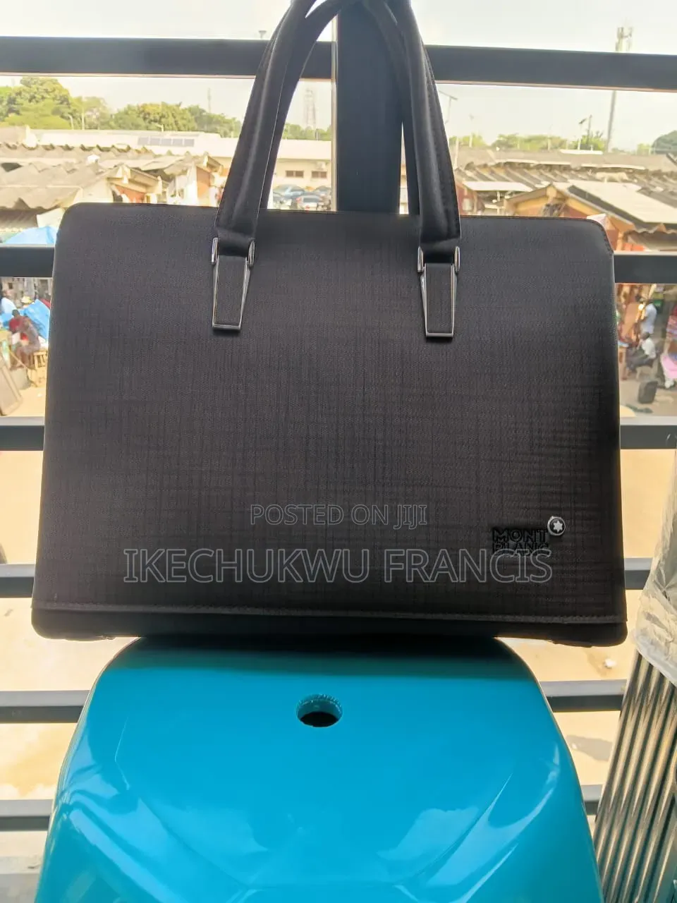 Mont Blanc Brown Laptop Bag