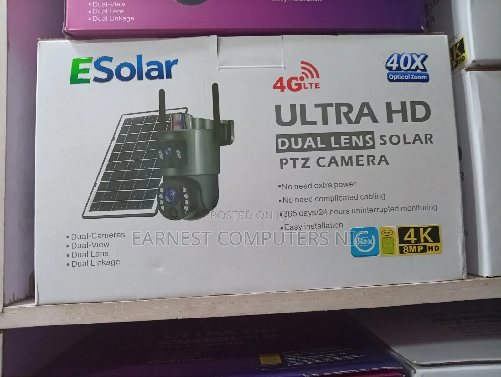 PTZ Ubox 4g Wireless Solar Camera