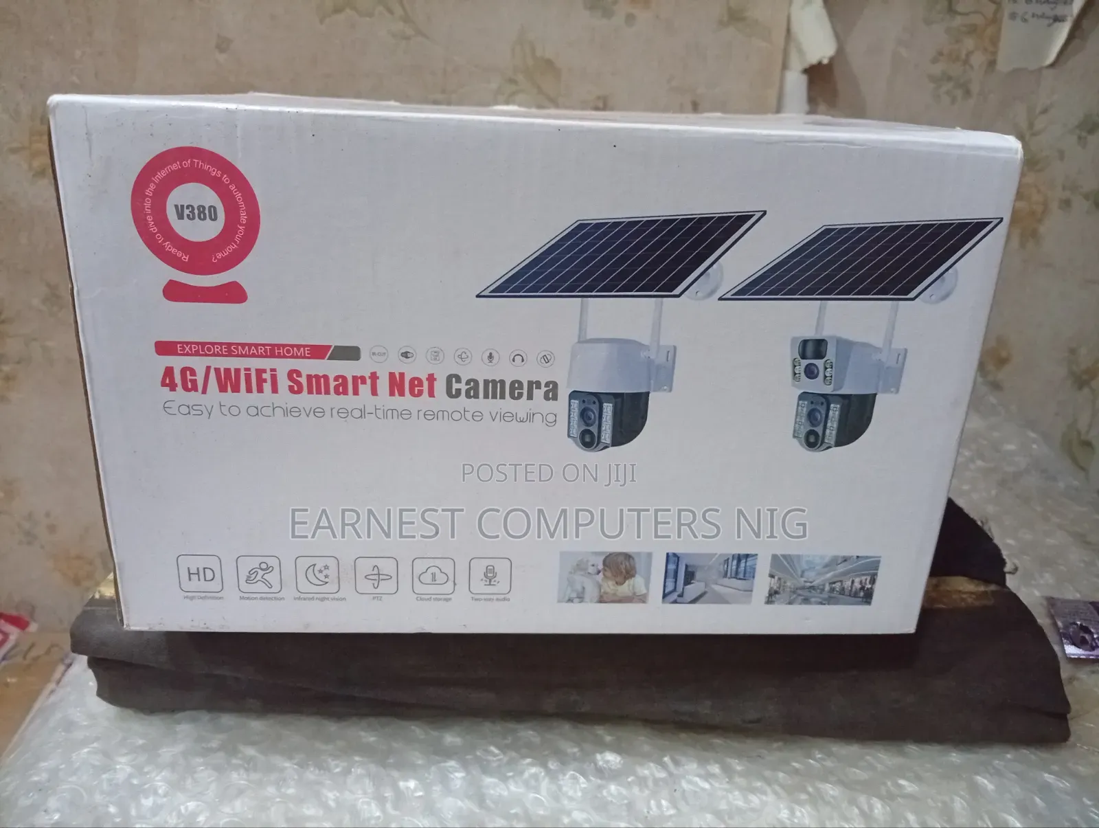 Single Lens V380 PTZ 4G LTE Solar Camera