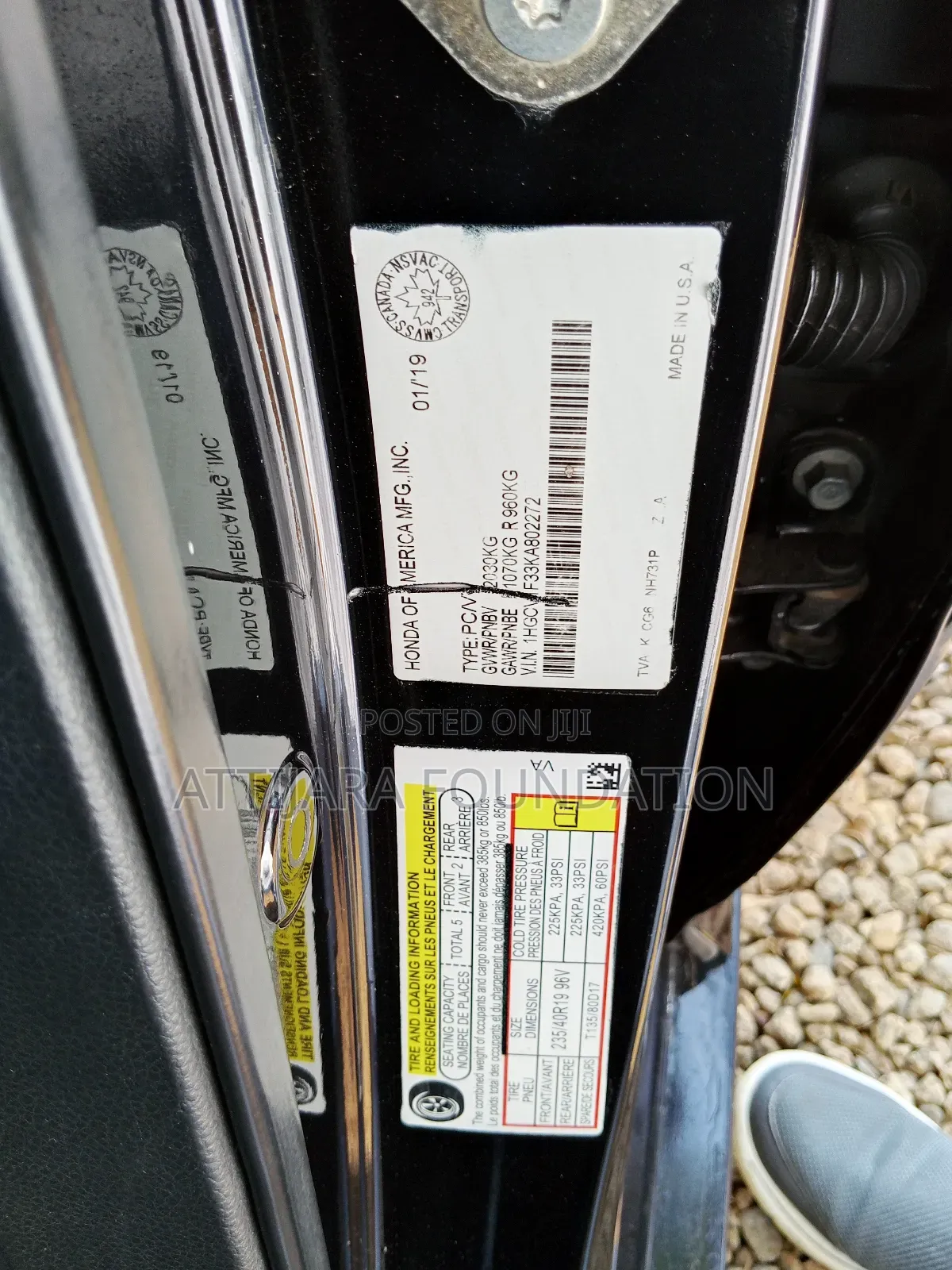 Honda Accord 2019 Black