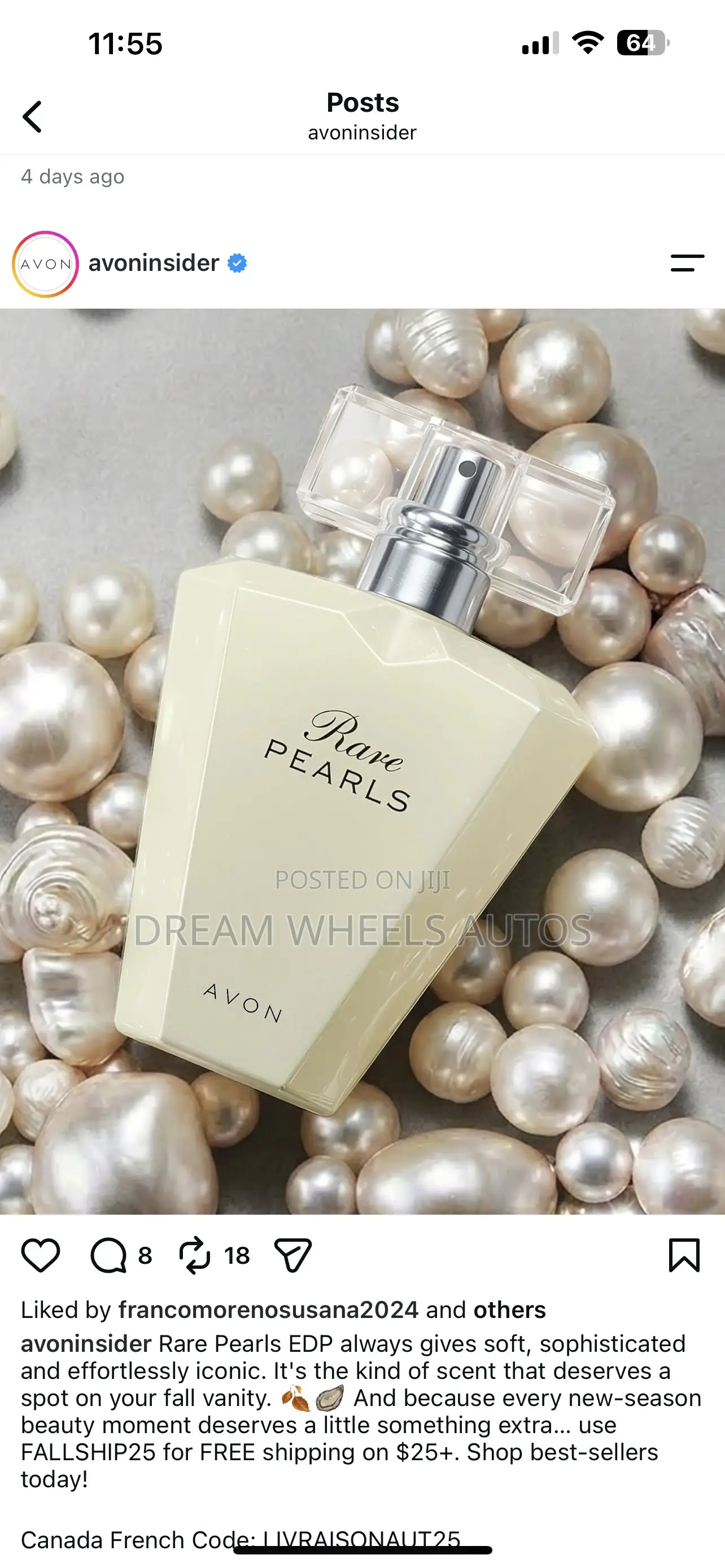Avon Rare Pearl