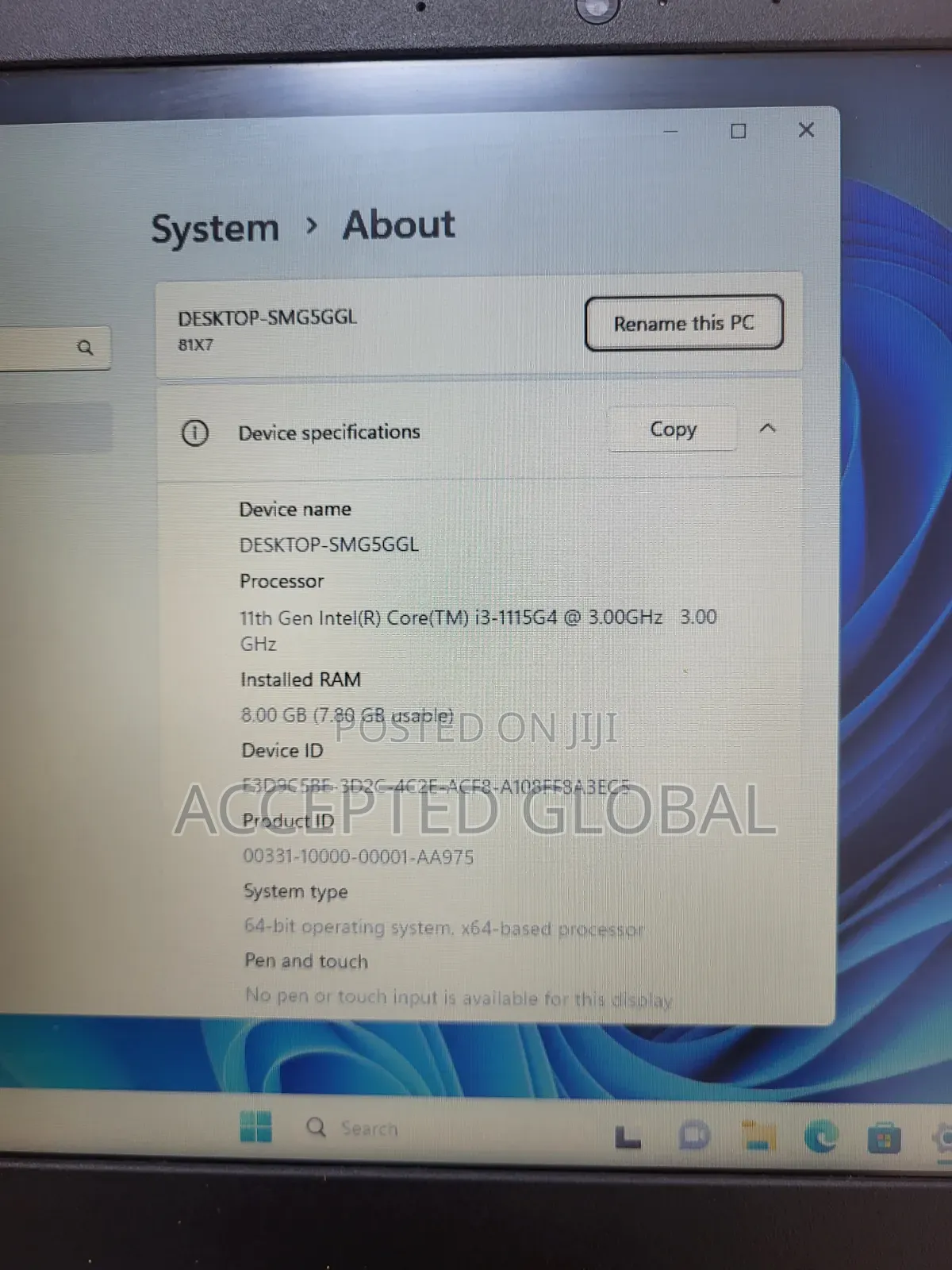 Laptop Lenovo Ideapad 3 8GB Intel Core i3 SSD 256GB