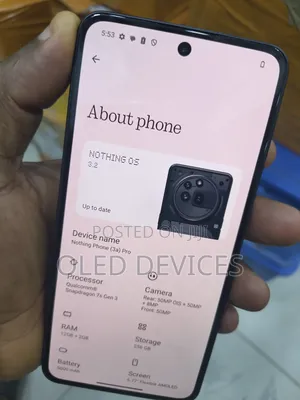 Nothing Phone 3a Pro 256 GB Black