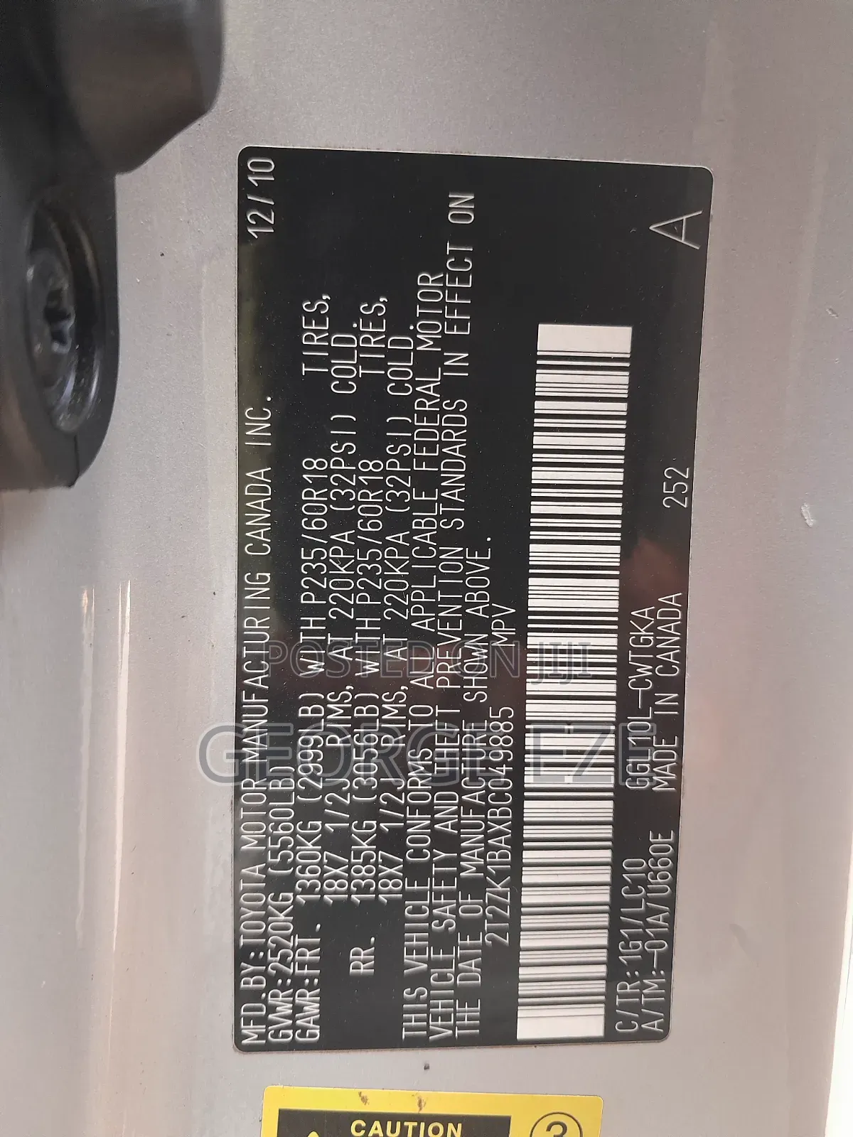 Lexus RX 2011 Silver