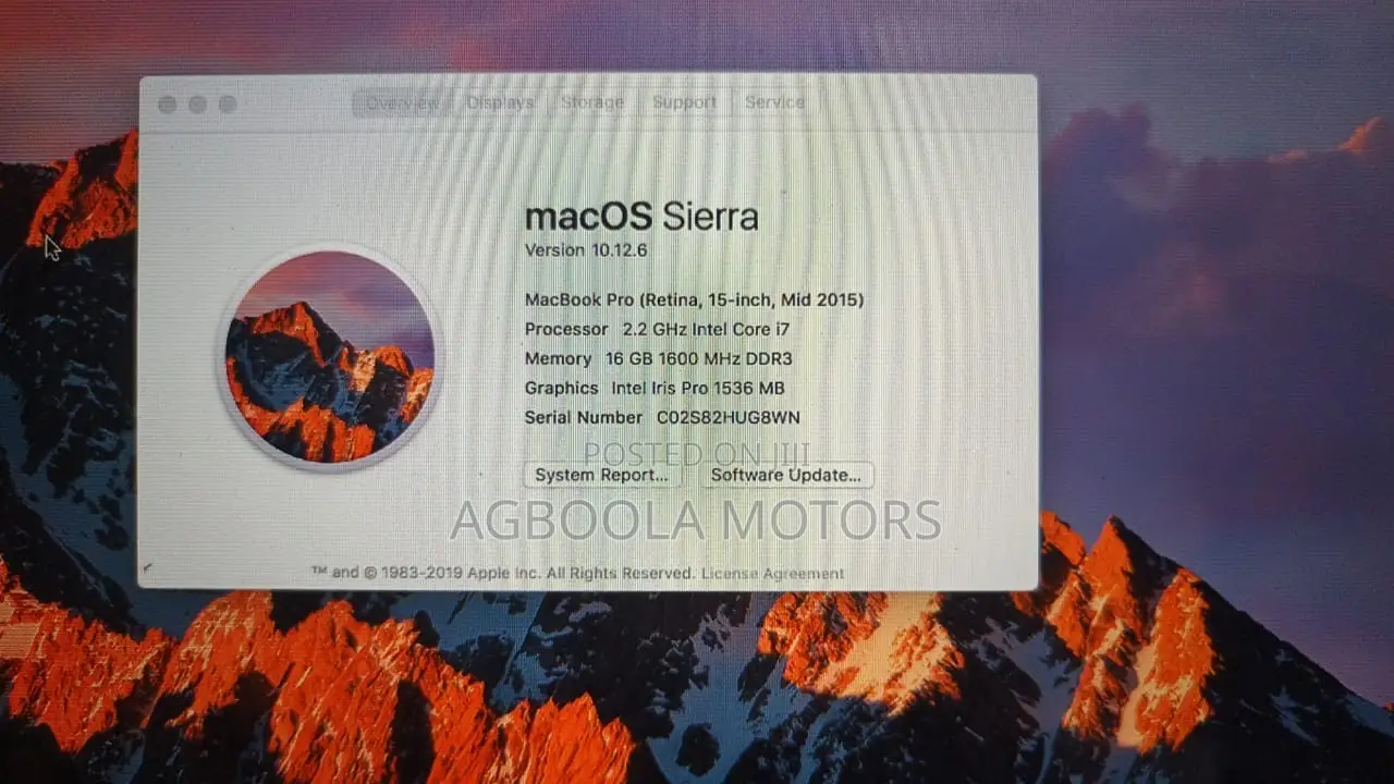 New Laptop Apple MacBook Pro 2015 16GB Intel Core i7 HDD+SSD 256GB