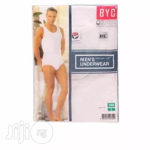 BYC Men's 3-Pc Singlet Set - White