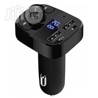 Universal Car X8 Dual Usb Bluetooth Car Charger & Fm Transmitter Mp3 Player