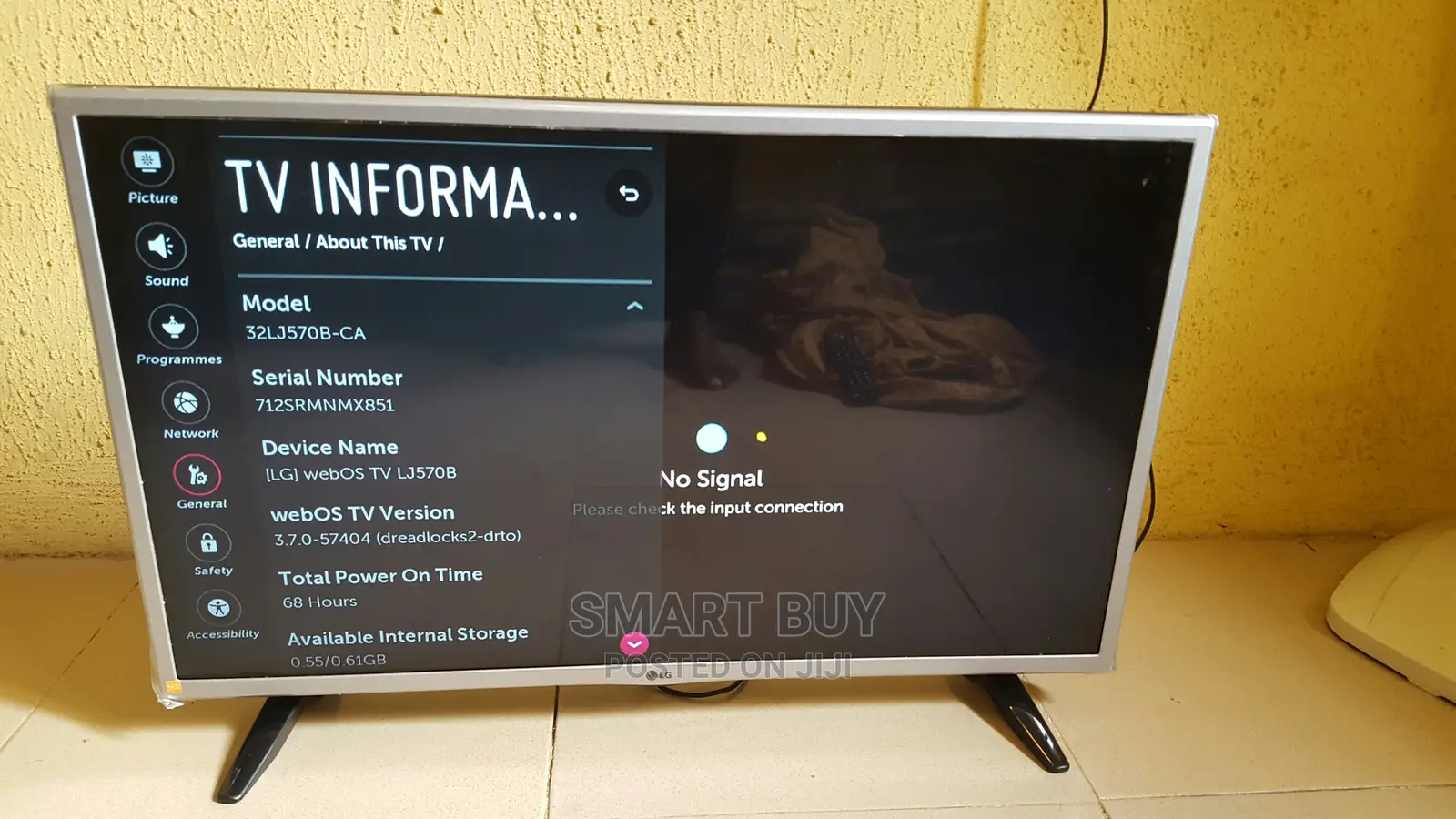 Lg Web O.S 32lj570b 32 Inches Smart Tv With Built-in Wi-Fi