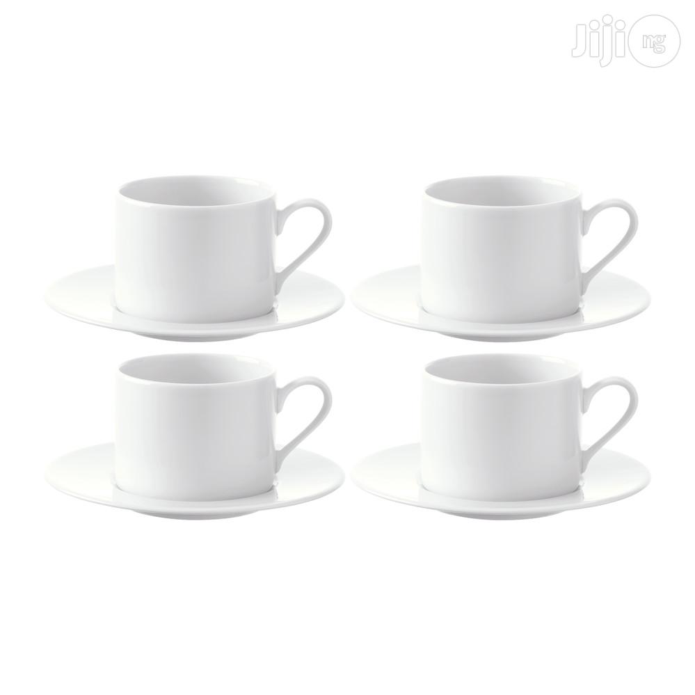Dine Tea/Coffee Cups Saucers - Set of 6