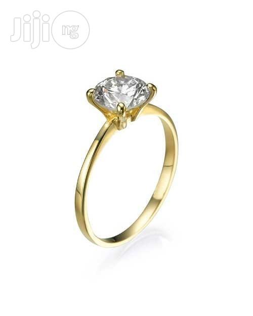Us Ladies Engagement Ring Zs01 - Gold