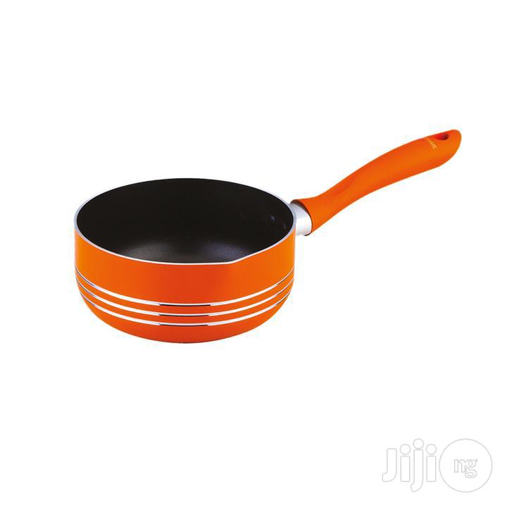 Aluminium Non-Stick Milk Pan With Silicone-Coated Handle - 22cm