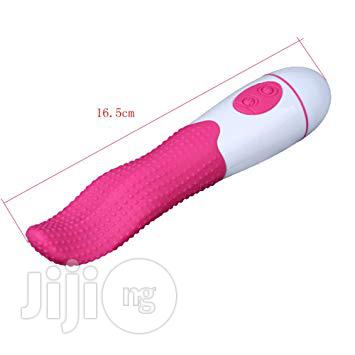 Tongue G-Spot Vibrator With Clitoral Stimulator