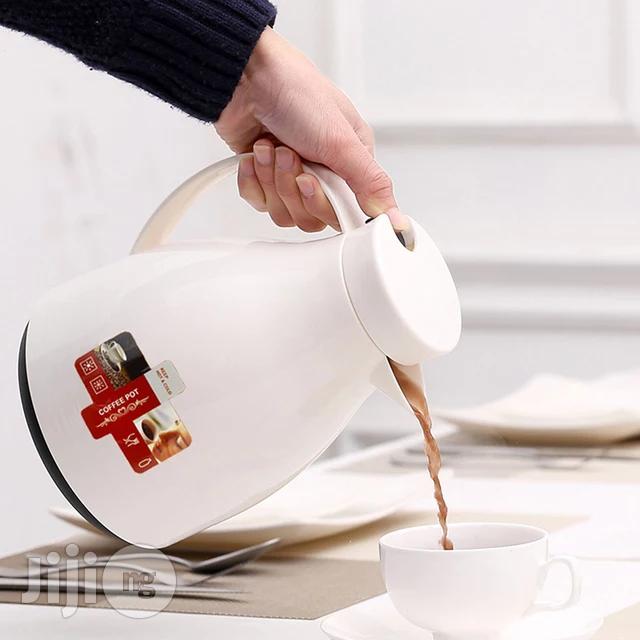 1L Thermos Kettle Large Capacity Household Insulation Jug Pure Color